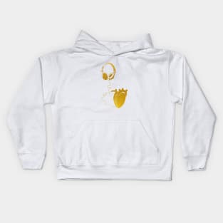 Headphones with Heart Kids Hoodie